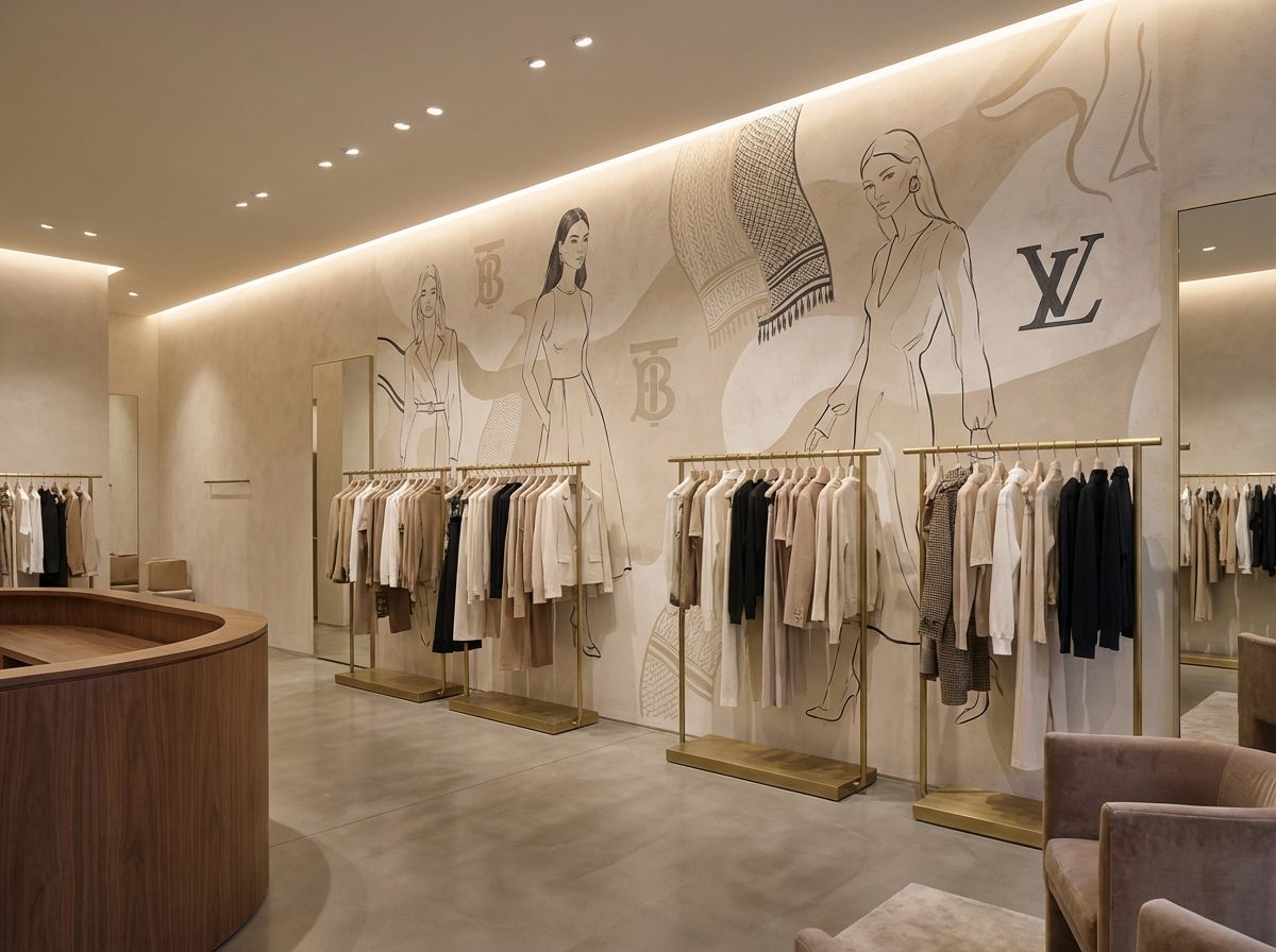 Retail wall print